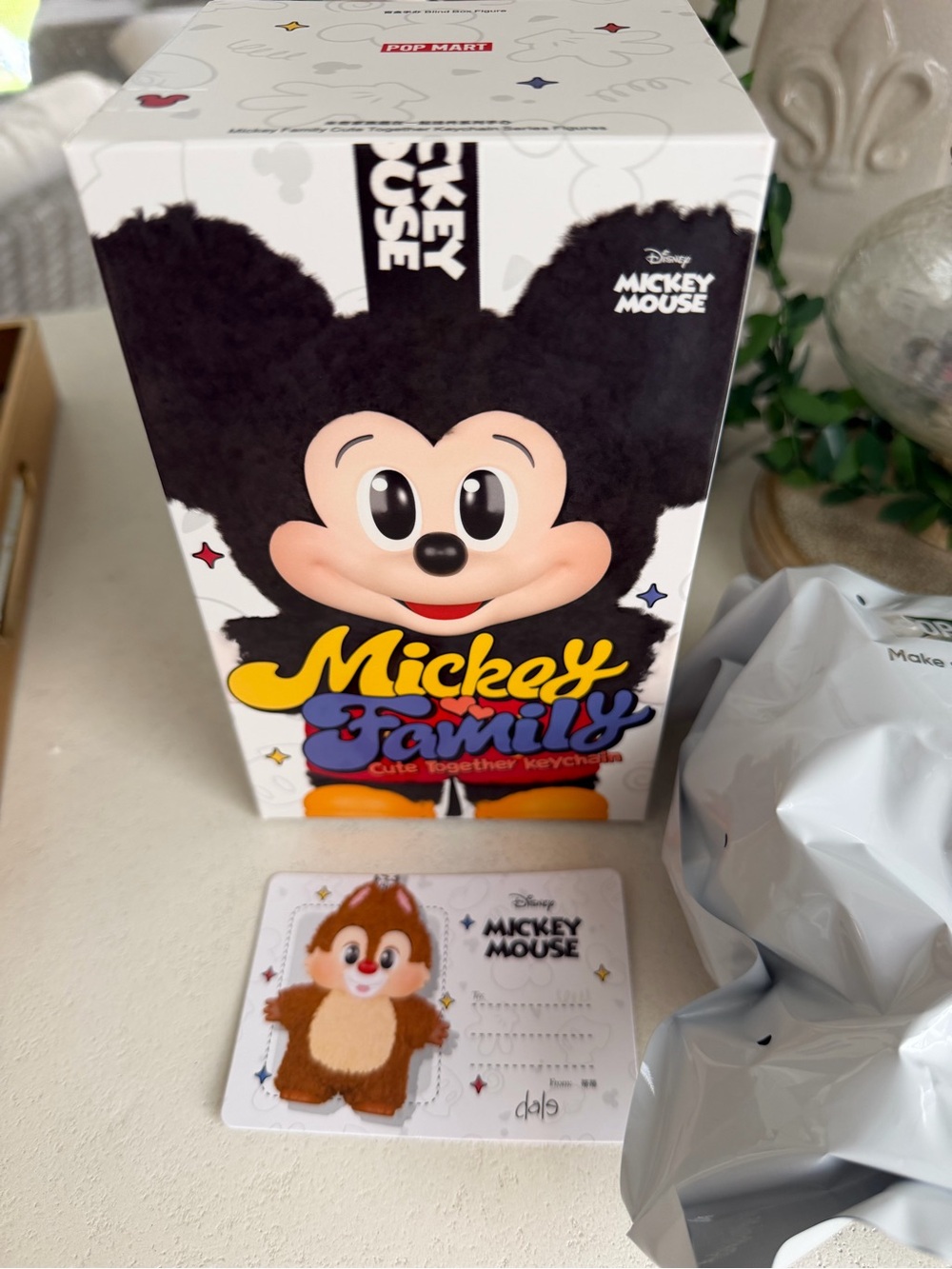 Pop Mart Mickey Family Cute Together Keychain- Dale